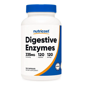 nutricost enzimas digestivas 620mg x120 capsulas