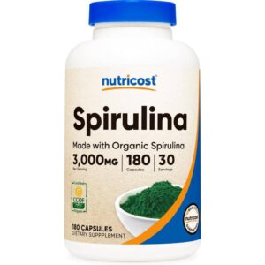 nutricost espirulina x3000mg. x180caps.
