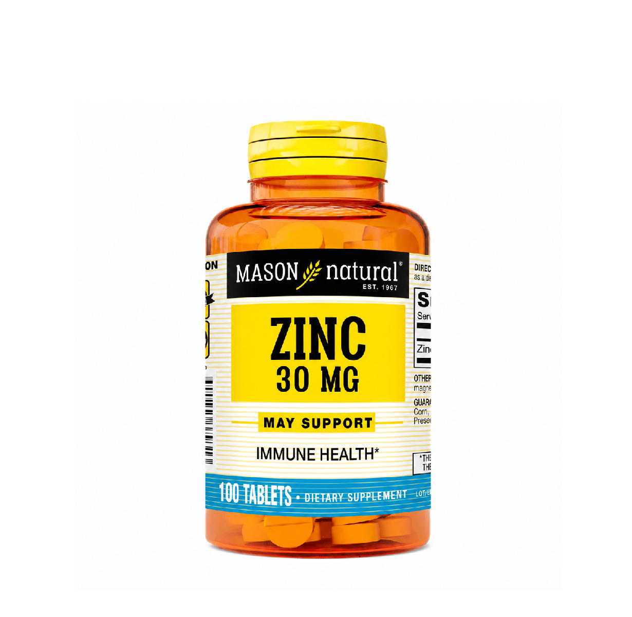 ZINC MASON NATURAL X30MG X100TABLETAS